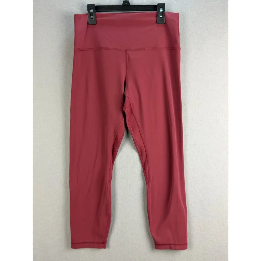 Lululemon Align High-Rise Crop 23” Red Merlot Leggings Women’s Size 10